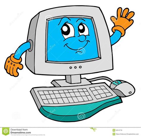 Cute Computer Royalty Free Stock Image Image 5814716 In 2021 Kids