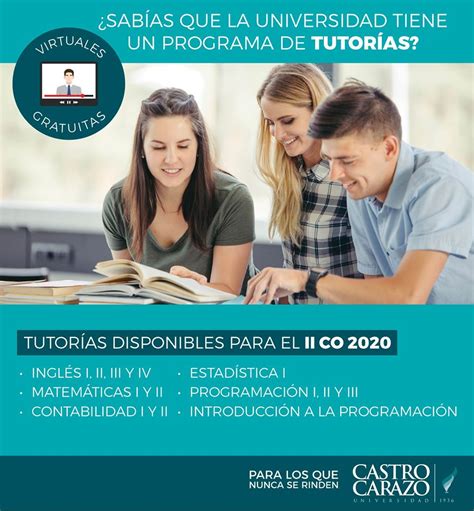 Programa De TutorÍas Universidad Castro Carazo