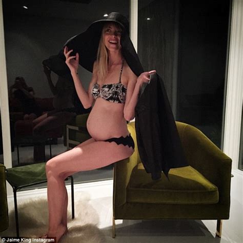 Jaime King Strips To A Bikini As She Shows Off Her Baby Bump Daily