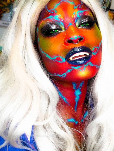 Heirofglee Phillicia Deanell Alien Glam Makeup Alien Makeup The