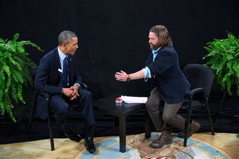 President Barack Obama Participates In An Interview With Zach