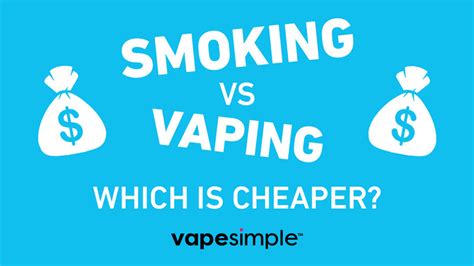 the cost of smoking vs vaping which is cheaper vape simple