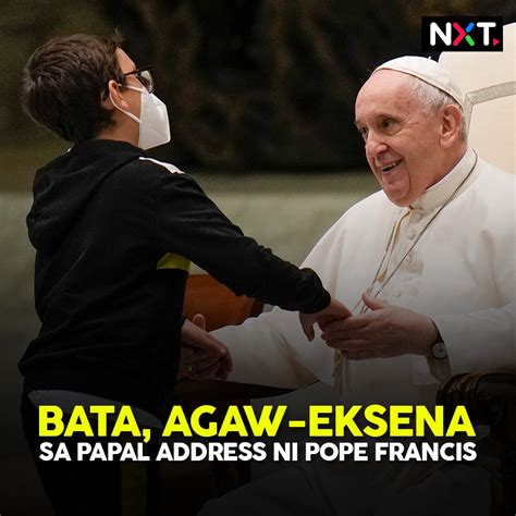 Bata Agaw Eksena Sa Papal Address Ni Pope Francis Agaw Eksena Ang