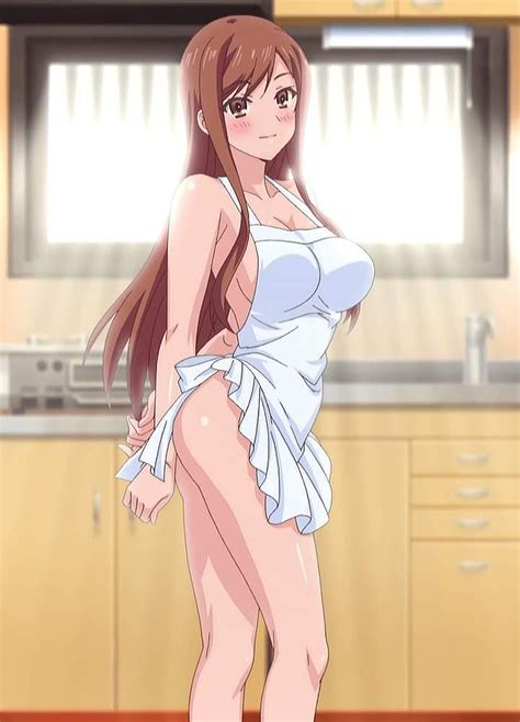 Ayane Shirakawa Overflow Anime Girl Apron Ass Blush Breasts