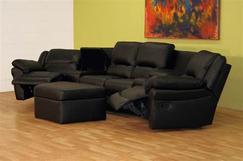 Theater seating for your mobile home or rv. Broadway Home Theater Seating Sectional Black - Stargate ...