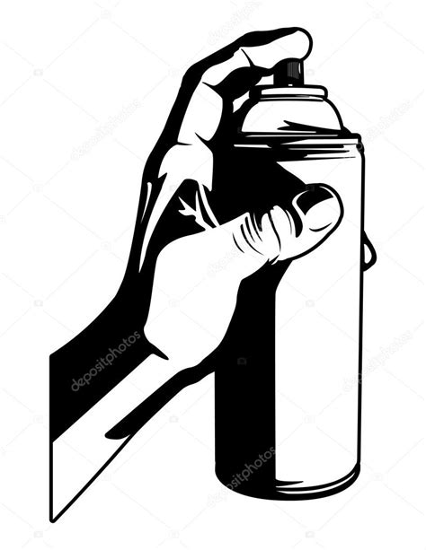 Hand With Spray Can — Stock Vector © Jrmurray76 9210055