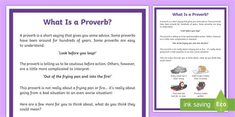 Simple English Proverbs Twinkl Teaching Wiki Twinkl