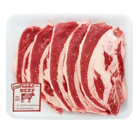 H E B Beef Navel Sliced Bone In Thin Value Pack Shop Beef At H E B