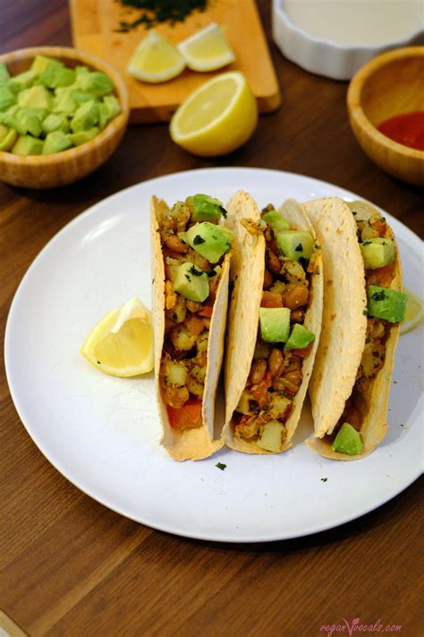 Deliciosos Tacos Mexicanos Veganos Para Desayunar