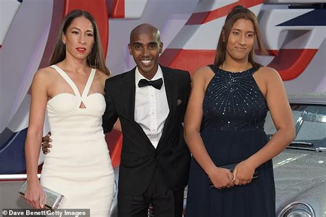 Mo Farah Is Joined By Glamorous Wife Tania Nell And Daughter Rhianna At