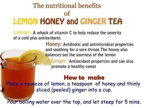 Lemon Honey And Ginger Tea Trusper