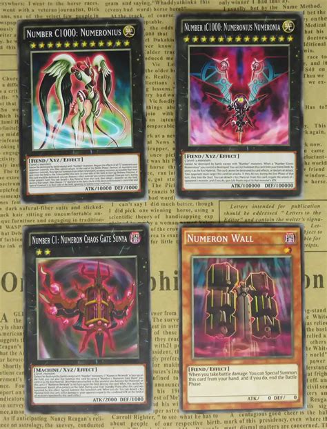 18pcs Yugioh Zexal Anime Special Cards New Order Number Ic1000 Numeronius Numeronia Don Thousand