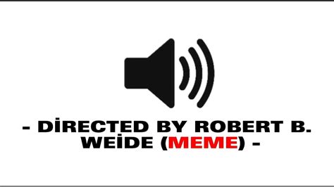 Directed By Robert B Weide Meme Sound Effect Youtube