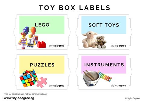 Toy Bin Labels Pdf Printables