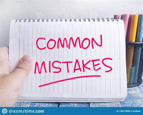 Common Mistakes, Motivational Words Quotes Concept Stock Photo - Image ...