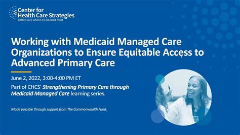 Working With Medicaid Managed Care Organizations To Ensure Equitable