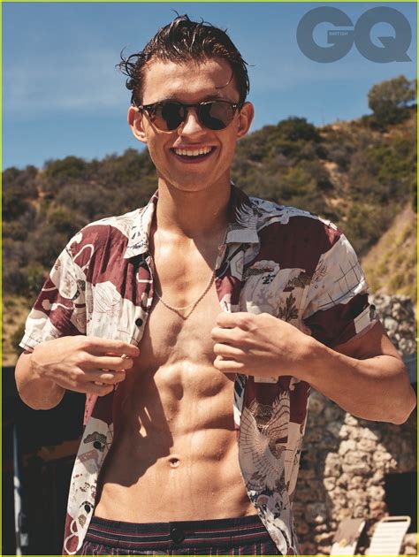 Spider Man S Tom Holland Flaunts Ripped Abs For British GQ Photo