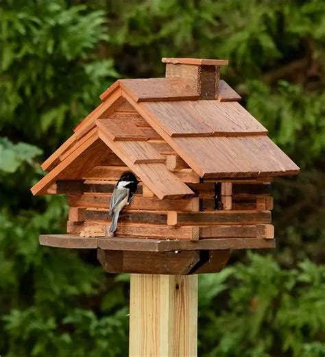 Make A Log Cabin Birdhouse And Attract Wildlife To Your Garden