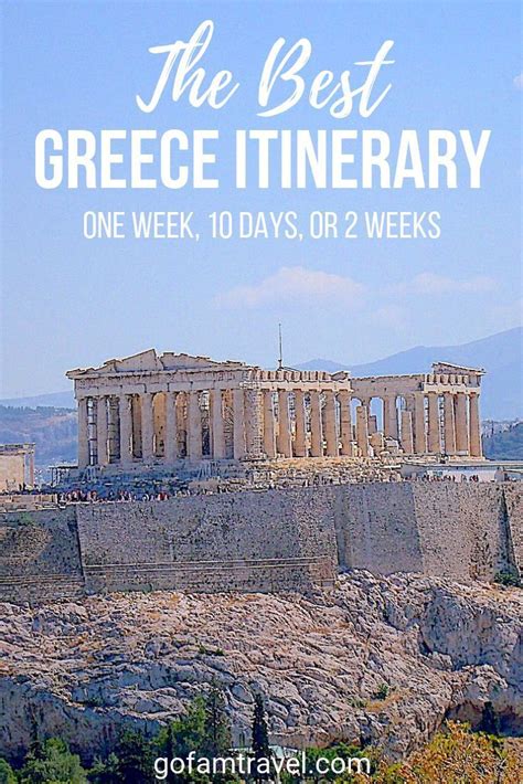 Perfect Greece Itinerary 7 Days 2 Weeks Amazing 2 Day Athens
