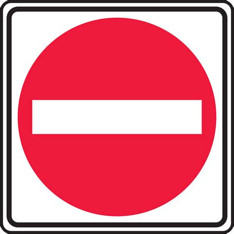 Do Not Enter Stop Traffic Sign Royalty Free Vector Im