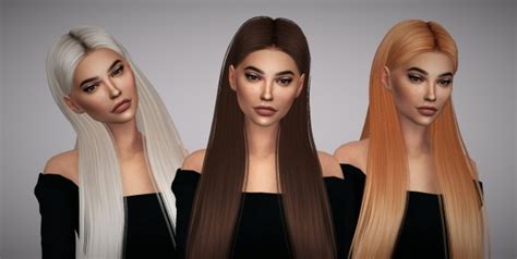 Sims 4 Hairs Aveline Sims Skysims 125 Hair Retextured