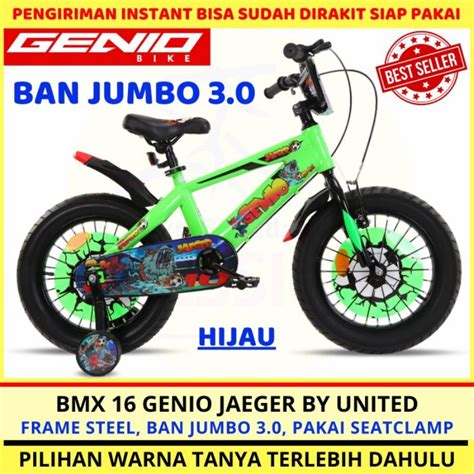 Jual Sepeda Anak Laki Laki Bmx 16 Genio Jaeger By United Bike Bola