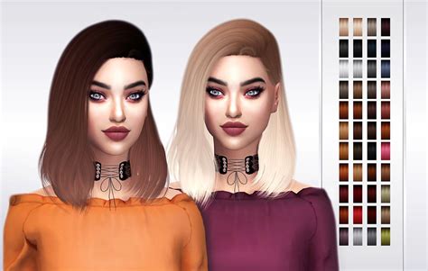 Sims Hairs Frost Sims Simpliciaty S Sunshine Hair Retextured
