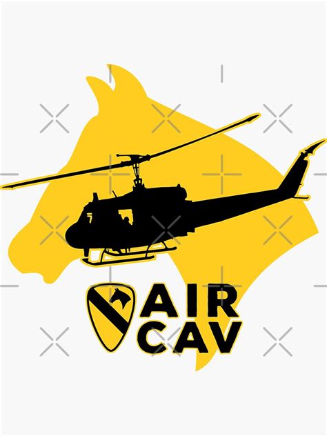 Air Cav 1st Cavalry Division The First Team Sticker For Sale By