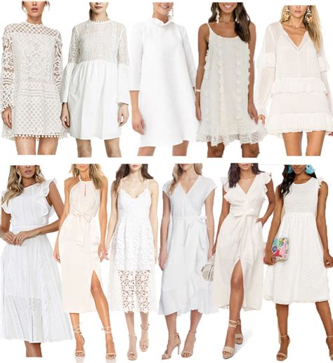 White Bridal Shower Dresses Lifetolauren