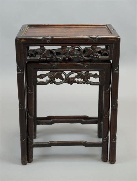 Sold Price: Chinese Huanghuali Wood Carved Small Nested ...