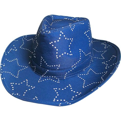 Blue Bedazzled Star Cowboy Hat 13 34in X 15 12in Party City
