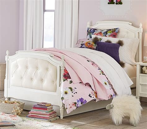 Bedding is such a simple way to update a bedroom that you might find the space looks completely hook them up with new lamps, their own set of plush towels, brightly colored mirrors, woven storage baskets and more. Blythe Tufted Bedroom Set | Pottery Barn Kids
