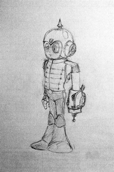 Steampunk Mega Man Sketch 3 By Oskila On Deviantart