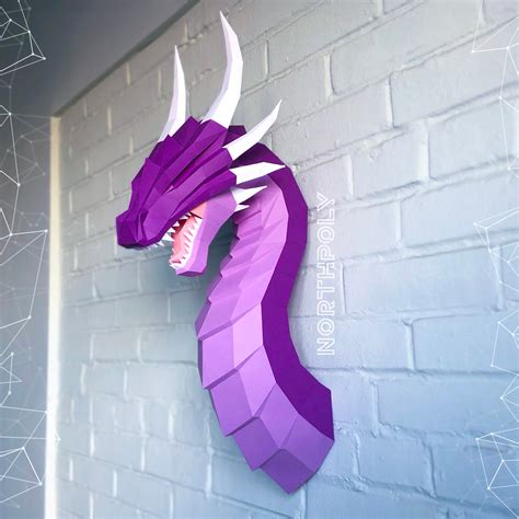 Awesome Dragon Northpoly Papercraft Dragon Pepakura Etsy