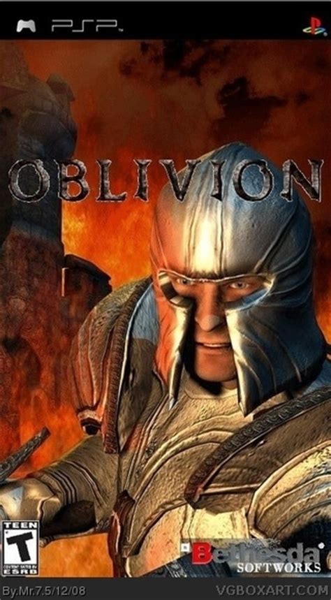 Elder Scrolls Iv Oblivion Psp Box Art Cover By Mr7