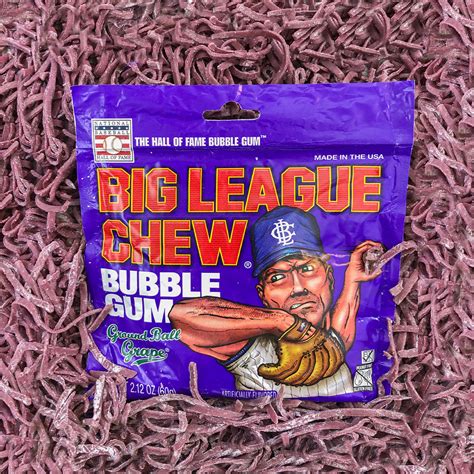 Big League Chew Groundball Grape Bubble Gum 212 Oz Bag All City Candy