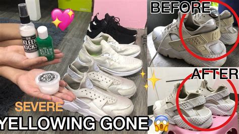 How To Remove Yellowing On Sneakers Mr Kleen Kicks Review Zyrah