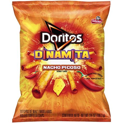 Doritos Dinamita Nacho Picoso Rolled Tortilla Chips 375 Oz Bag