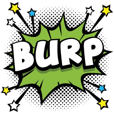 Burp Pop Art Comic Speech Bubbles Book Sound Effects 13042235 Vector