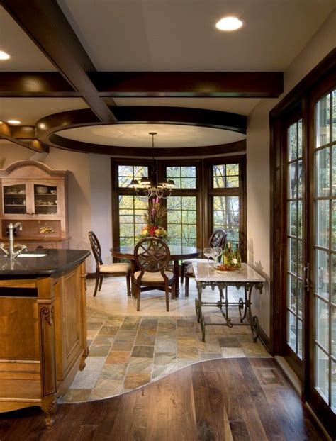 A Kitchen Island Can Cover Part Of The Transition Between Wood And