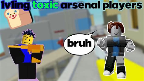 1v1ing Toxic Robox Arsenal Players Roblox Youtube