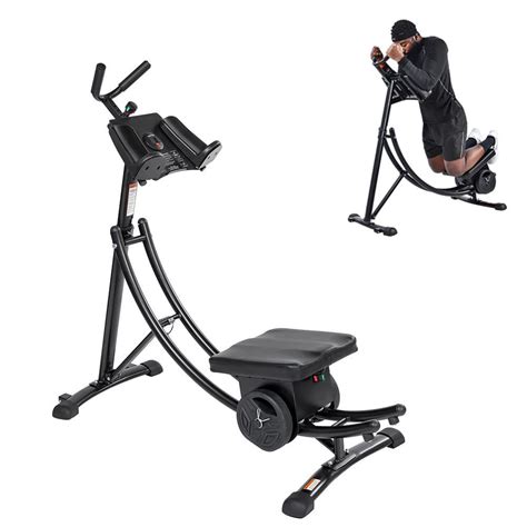 Abdominal Crunch Coaster Abdominal Coaster Ab Machine Foldable Fitness Equipment Core Workout