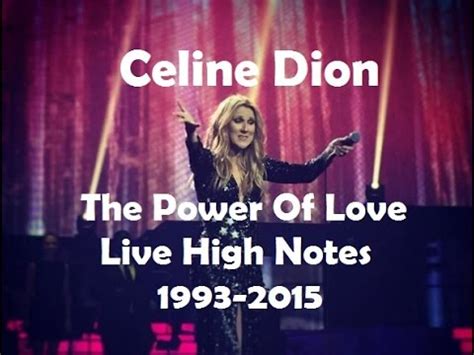 The whispers in the morning of lovers sleeping tight are rolling like thunder now as i look in your eyes. Celine Dion - The Power Of Love (Live High Notes, 1993 ...