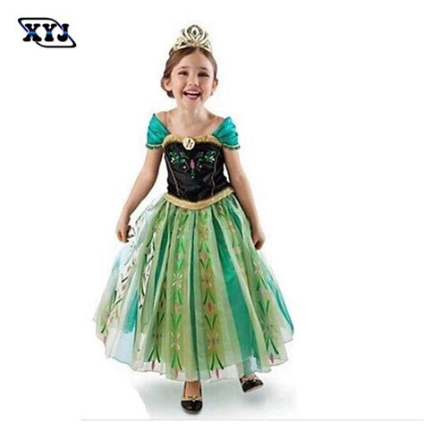 2016 بنات الصيف اللباس الثلج الملكة الأميرة آنا اللباس مجموعة ملابس للأطفال الفتيات توتو اللباس