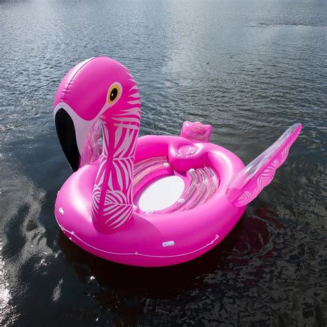 Flamingo Sun Pleasure Big Inflatable 6 Person Party Island Water Float