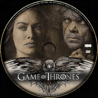 The actors look back on filming eight seasons of game of thrones. CoverCity - DVD Covers & Labels - Game of Thrones - Season 4; disc 3