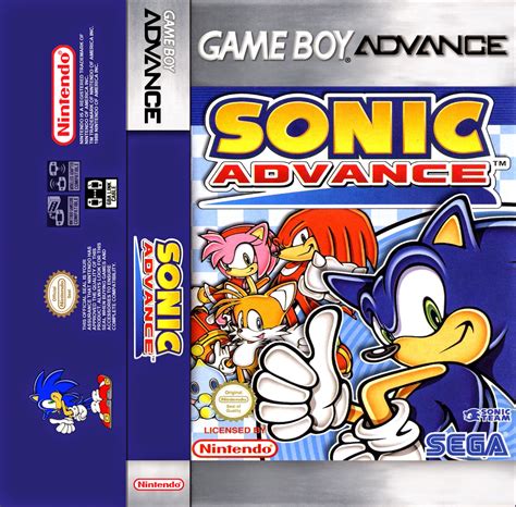 Solo Una Partida Mas Sonic Advance Game Boy Advance Cassette Cover