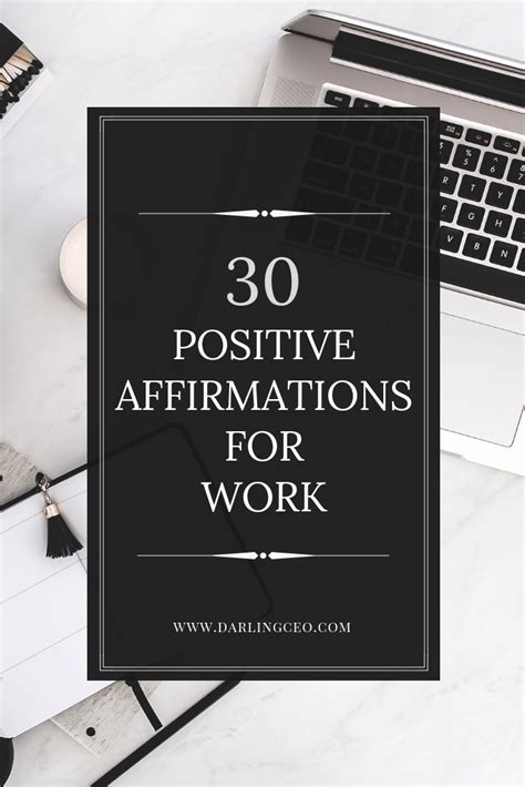 30 Positive Affirmations For Work Positive Affirmations Affirmations
