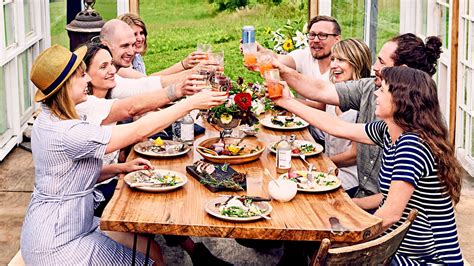 If you would typically bring a gift to whatever event you were invited to, such as a birthday party or baby shower, go ahead and send something with a card attached. How to Throw a Dinner Party Like a Vermonter | Martha Stewart