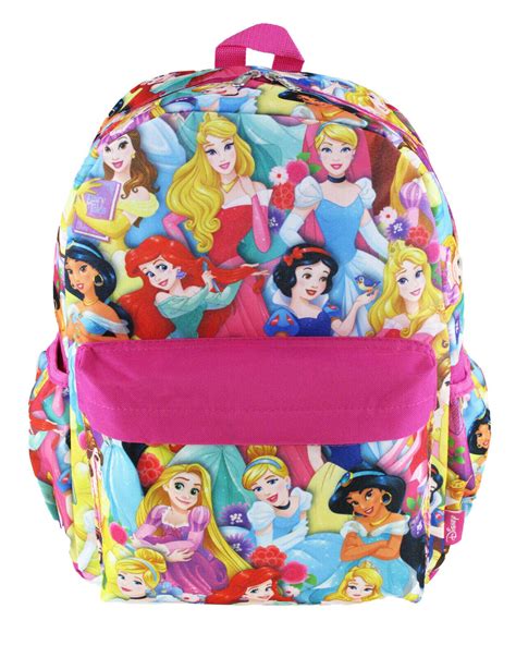 Disney Princess 16 Inch All Over Print Deluxe Backpack With Laptop